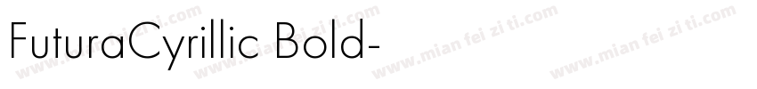 FuturaCyrillic Bold字体转换